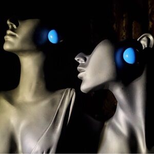 Ball shaped Sapphire Blue Earrings